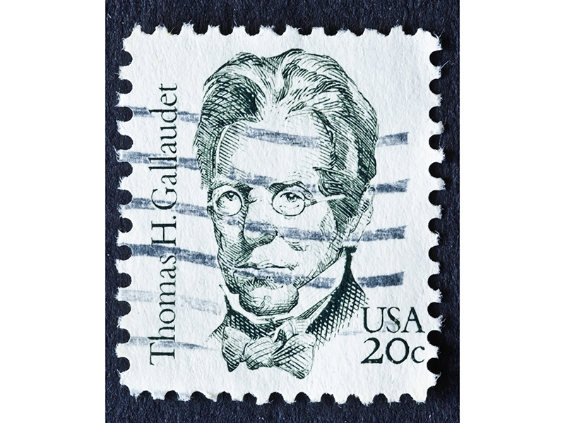 Deaf Culture & History resources; image of Thomas H. Gallaudet