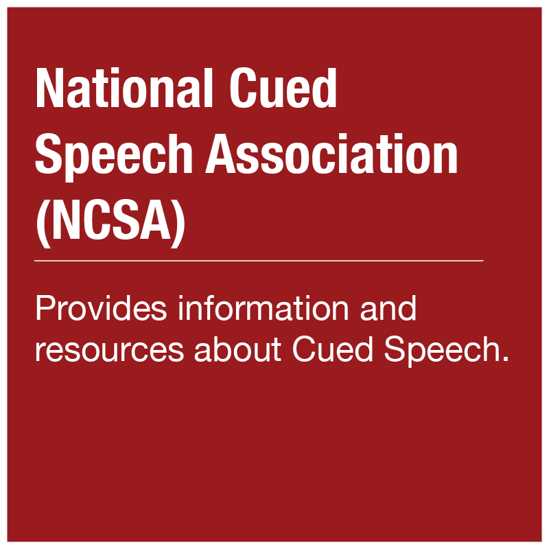 National Cued Speech Association (NCSA)