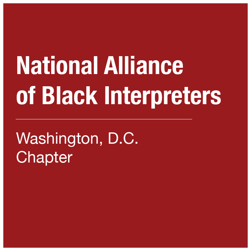 National Alliance of Black Interpreters - DC Chapter