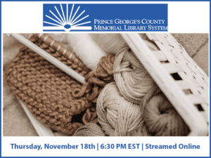 Flyer for an event, "Craft and Create: Native American Inspired Sand Painting" by Prince George's County Memorial Library System