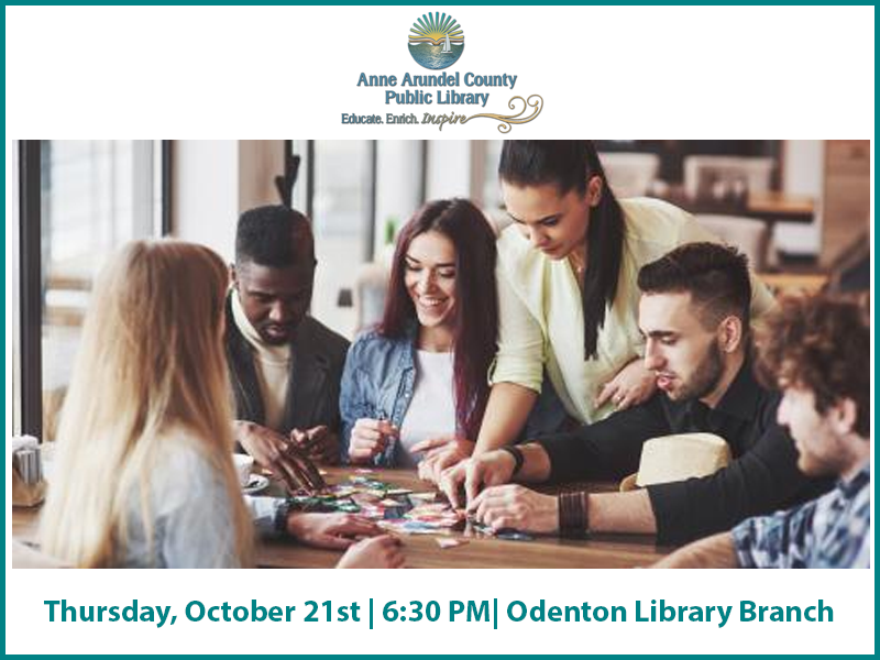 Flyer for D20 Gamers Club at AACPL-Odention Library Branch