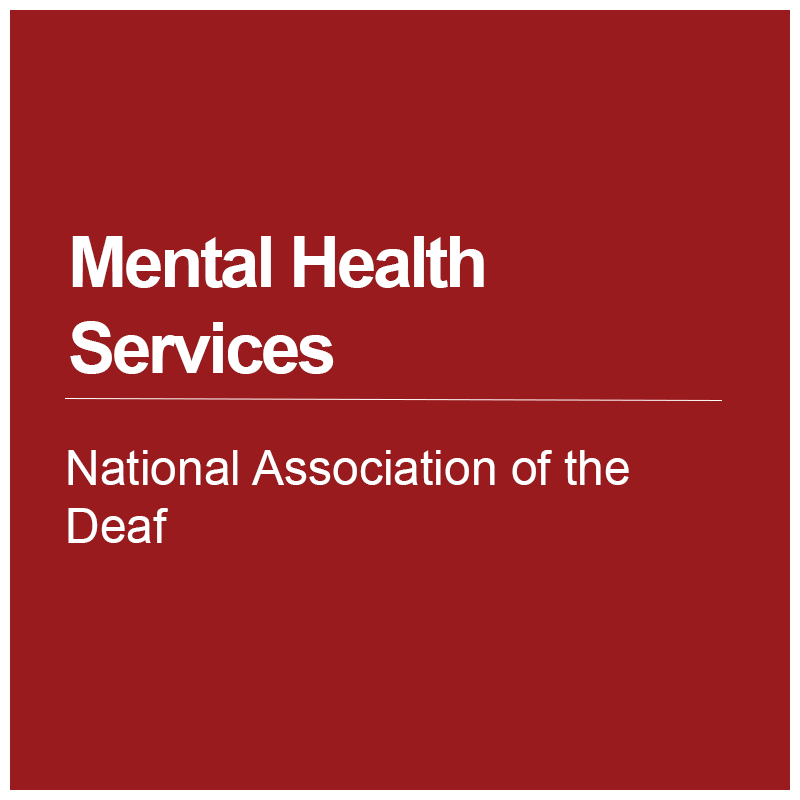 NAD’s Mental Health Services