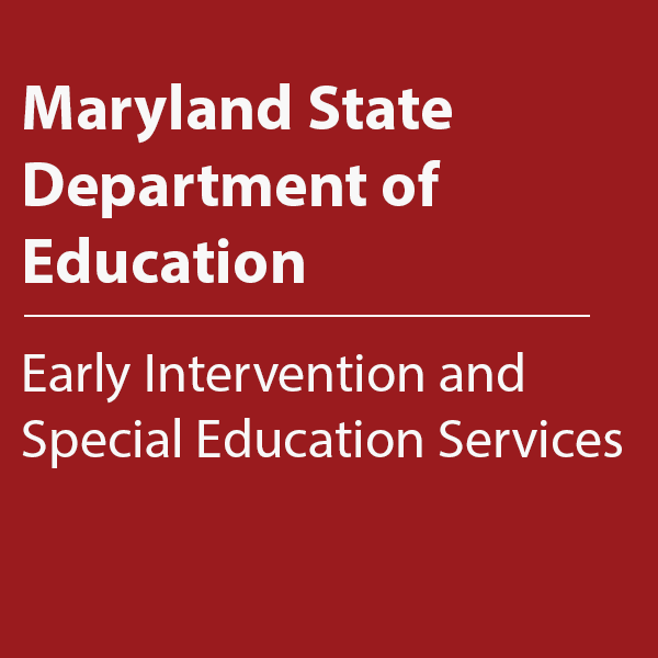 Cover thumbnail "Maryland State Department of Education, Early Intervention and Special Education Services."