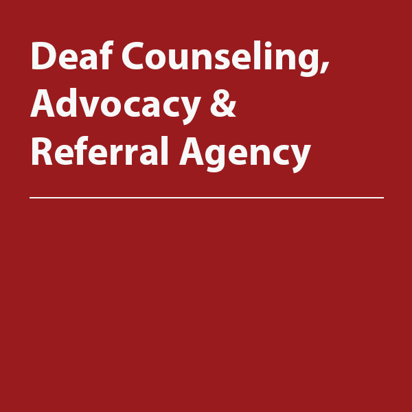 Cover thumbnail, “Deaf Counseling Advocacy Referral Agency"