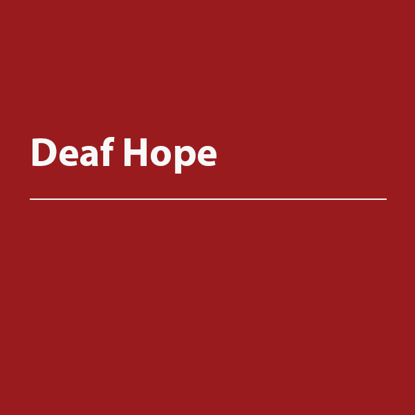 Cover thumbnail, “DeafHope"