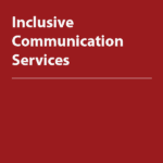 Cover thumbnail, “Inclusive Communication Services"