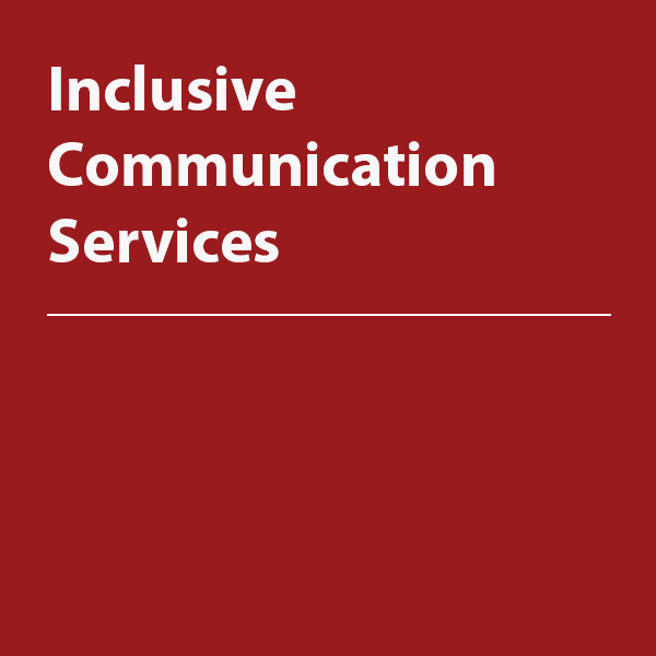 Cover thumbnail, “Inclusive Communication Services"