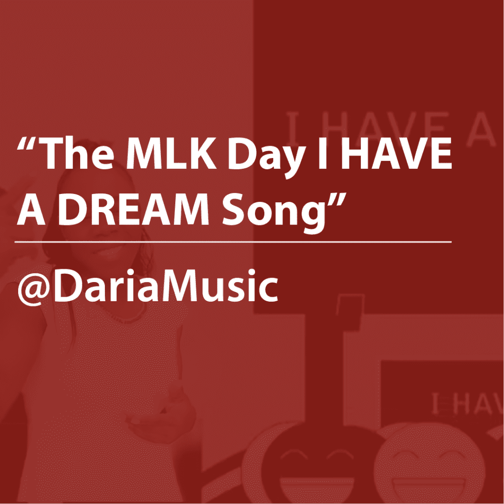 Cover thumbnail "The MLK Day I HAVE A DREAM Song, @DariaMusic"