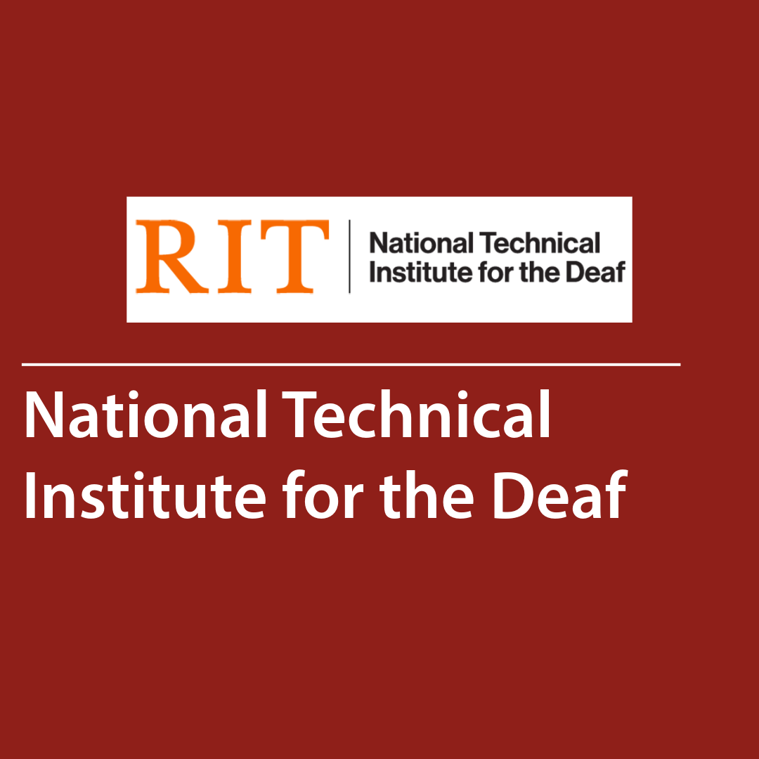 Cover of a resource thumbnail with RIT logo with text “National Technical Institute for the Deaf” on a red background.