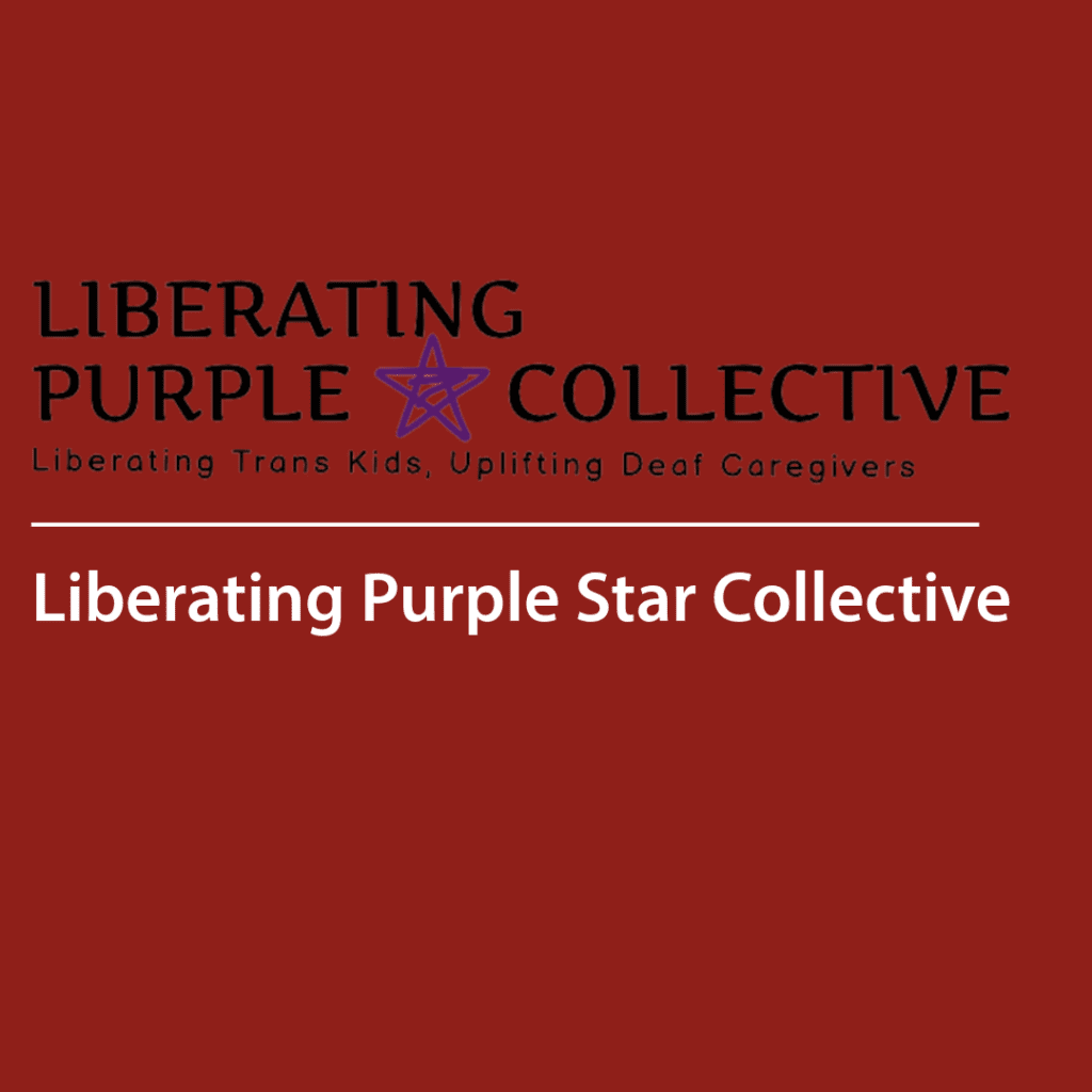 Cover of a resource thumbnail with text “Liberating Purple Star Collective" on a red background.
